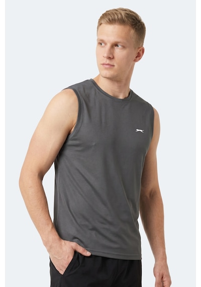 Slazenger Herofıt Erkek Kolsuz Koyu Gri Atlet