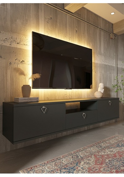 Resital Tv Ünitesi S1834-4 Antrasit Antrasit