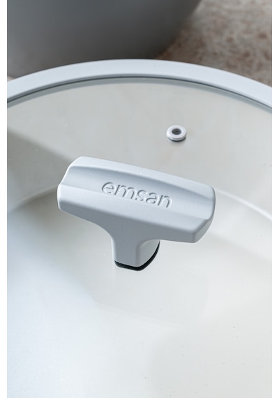 Emsan Swiss Crystal Rs 7 Parça Tencere Seti Gri