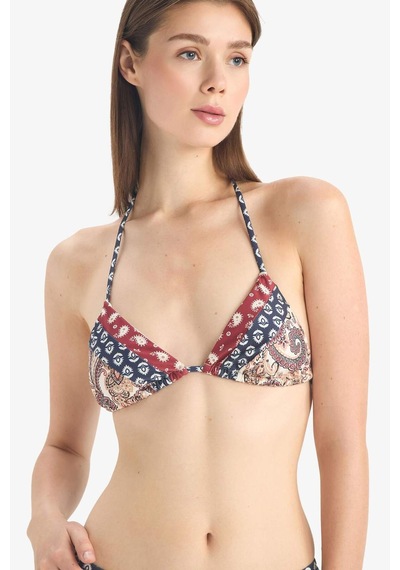 Defacto Regular Fit Desenli Bikini Üstü-fall İn Love E4892ax25smnv247 Lacivert