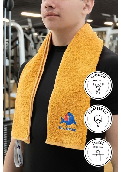 Spor Antrenman Havlusu 105x30 - Sarı, F2471