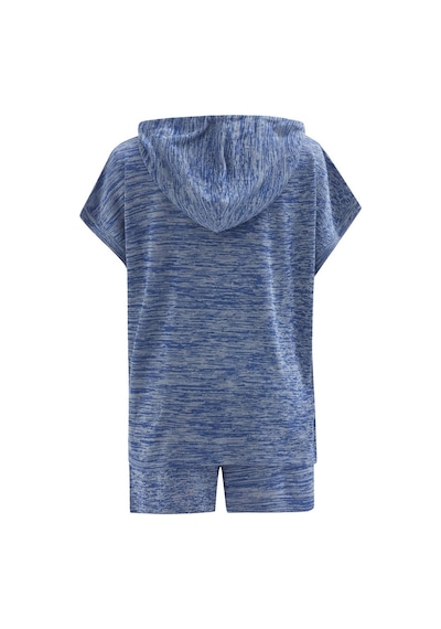 Peraluna Kaıra Blouse & Shorts Kapüşonlu Yazlık Kadın Triko Şort İndigo