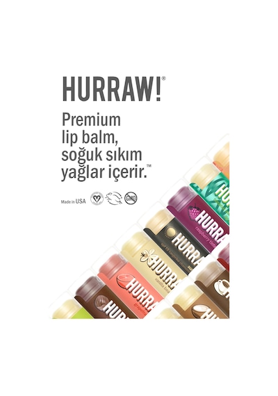Hurraw Sun Lip Balm Güneş Koruyuculu Spf15 4.8g