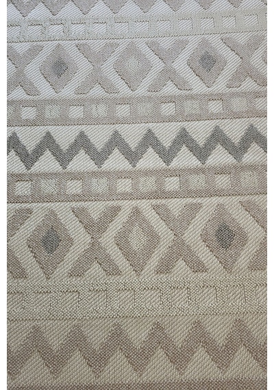 Leiva Home Monaco 0038 Krem Gri Bohem Sisal Bukle Yumuşak Özel Kesim Salon Koridor Mutfak Yolluk Saçaklı Halı 0038-krem/bej/gri