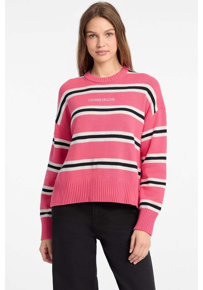 Guess Jeans Gj Ls Cn Kadın Triko Pembe