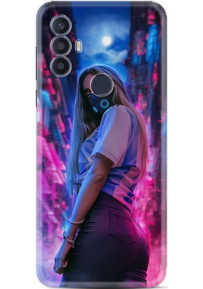 Tcl 30 Se Kilif Silikon Desen Mask Girl 1659 556609026