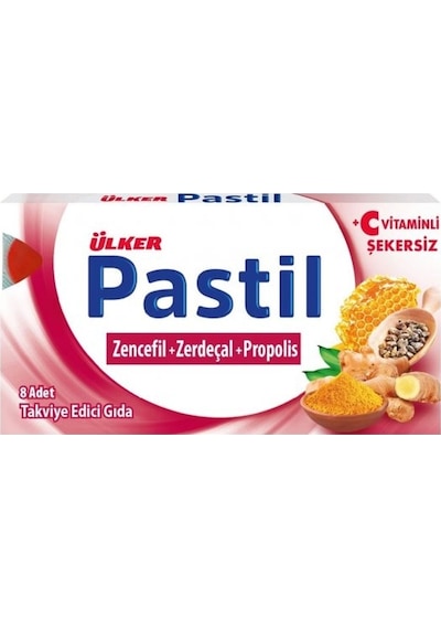 Ülker Zencefil + Zerdeçal + Propolis İçerikli Pastil 8'li