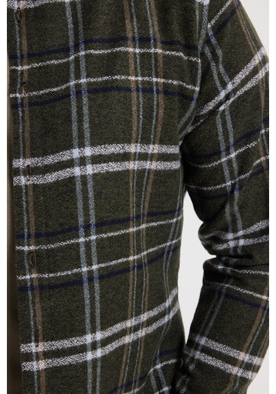 Tudors Erkek Slim Fit Dar Kesim Kareli Kışlık Oduncu Gömlek-42324 Haki Tudors Erkek Slim Fit Dar Kesim Kareli Kışlık Oduncu Gömlek-42324 Haki