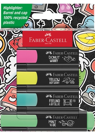 Faber Fosforlu Kalem Graffiti Textliner 4 Lü 46 Çok Renkli