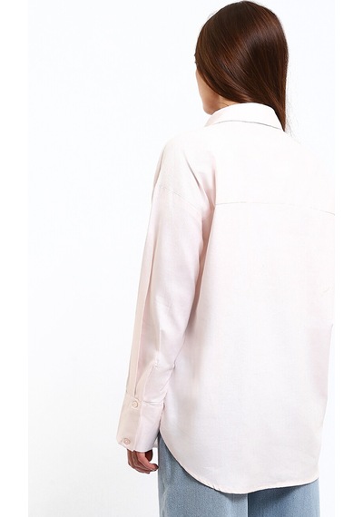 Lcw Vision Pembe Oversize Oxford Kadın Gömlek