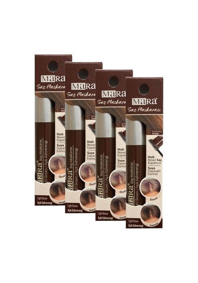 Mara Kozmetik Saç Maskarası Açık Kahve 1 Paket 1 X 250 G 4 Paketi