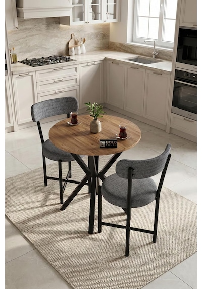 Mutfak Masası 70 Çap Yuvarlak 2 Sandalyeli Masa Takımı Modern Set Bahçe Balkon Cafe Teddy 9840 Gri Diğer Mutfak Masası 70 Çap Yuvarlak 2 Sandalyeli Masa Takımı Modern Set Bahçe Balkon Cafe Teddy 9840 Gri Diğer