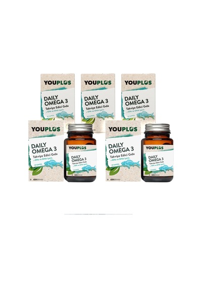Youplus Daily Omega 3 Takviye Edici Gıda 30 Kapsül 5 Adet