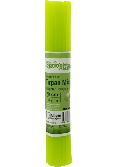 Motorlu Tırpan Misinası 4.0 Mm 28 Cm Altıgen Çubuk - 85 Adet