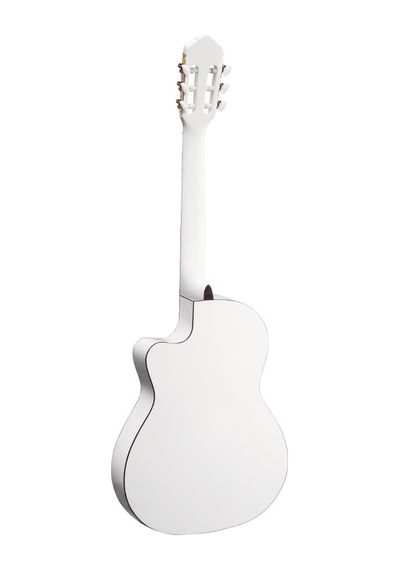 Ortega Rce145Wh Thinline Elektro Klasik Gitar Beyaz