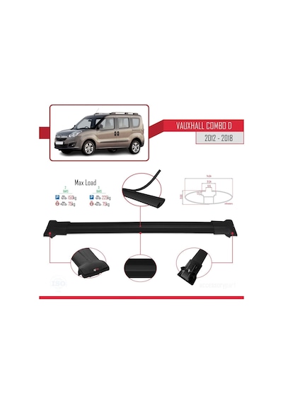 Vauxhall Combo D 2012-2018 Arası İle Uyumlu Fly Model Ara Atkı Ta
