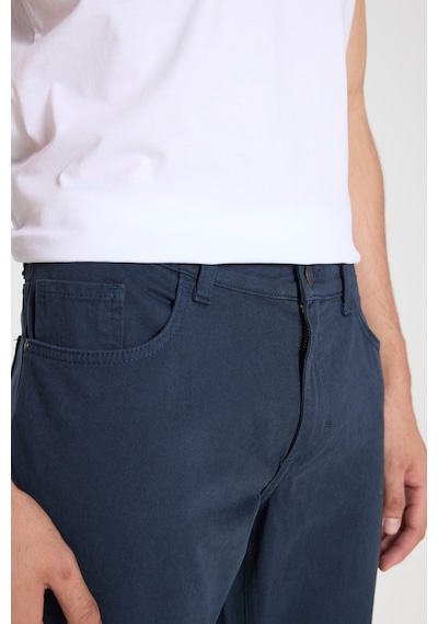 George Henry Pamuklu Slim Fit Dar Kesim 5 Cepli Esnek Chino Pantolon Lacivert