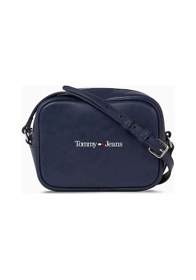 Tommy Hilfiger Kadın Marka Logolu Ayarlanabilir Omuz Askılı Şık Görünüşlü Gündelik Kullanıma Uygun Lacivert Omuz Ç-7423 Lacivert