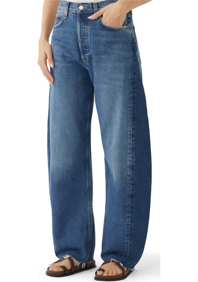 Agolde Modern Kesim Barrel Paça Kot Pantolon Mavi