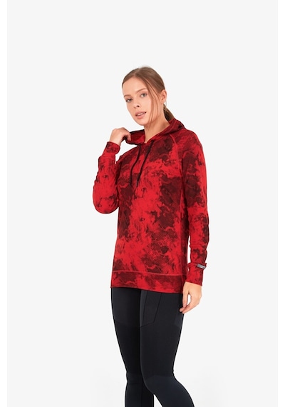 Blackspade 6194 Termal Kapüşonlu Kadın Kırmızı Sweatshirt Kırmızı