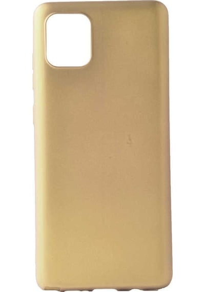 Noktaks - Samsung Galaxy Uyumlu A91 S10 Lite - Kılıf Mat Renkli Esnek Premier Silikon Kapak - Kırmızı