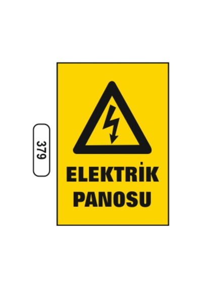 Elektrik Panosu Uyarı Ikaz Levhası
