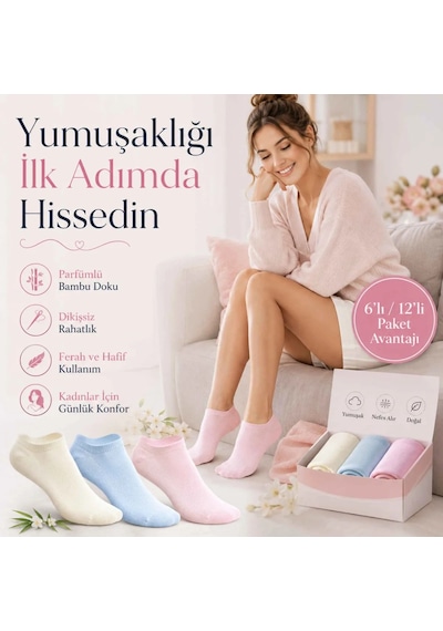 Çorap Giyim Kadın Bambu Dikişsiz Patik Çorap 3 Lü Paket Yumuşak, Nefes Alan, Nem Emici Kısa Konç Günlük Çorap Krem, Mavi, Pembe Çok Renkli Çorap Giyim Kadın Bambu Dikişsiz Patik Çorap 3 Lü Paket Yumuşak, Nefes Alan, Nem Emici Kısa Konç Günlük Çorap Krem, Mavi, Pembe Çok Renkli