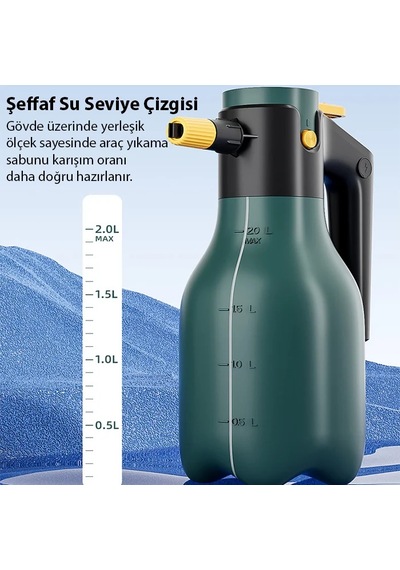 Ally 2l Yüksek Basınçlı Şarjlı Köpük Makinası Oto Yıkama Pompası Köpük Püskürtücü- 5775