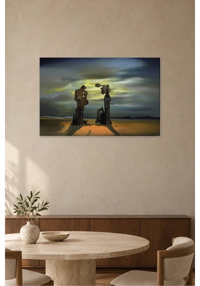 Fida Dali Gerçeküstü Taş Figürler Ve Angelus Anısı Canvas Tablo