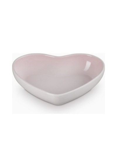 Le Creuset Kalp Formlu Lüks Sunum Şıklığı Seramik Kase 20 Cm Pembe