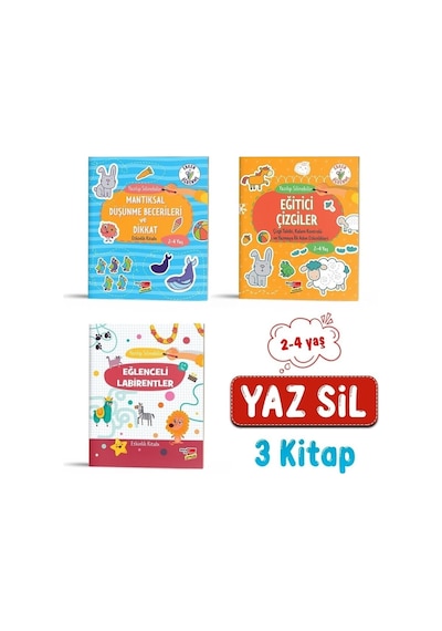 Etkinlik Kitabı Seti Eğlenceli Labirentler, Mantıksal Düşünme Becerileri Ve Dikkat, Eğitici ?