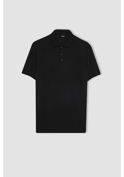 DeFacto Slim Fit Dar Kesim Kısa Kollu Basic Düz Triko Polo Tişört Y5369AZ24SMBK81 DeFacto Slim Fit Dar Kesim Kısa Kollu Basic Düz Triko Polo Tişört Y5369AZ24SMBK81