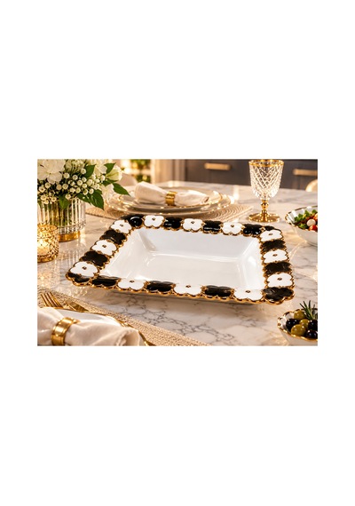 Cleef Kare Sunum Tabağı Beyaz - 936356573
