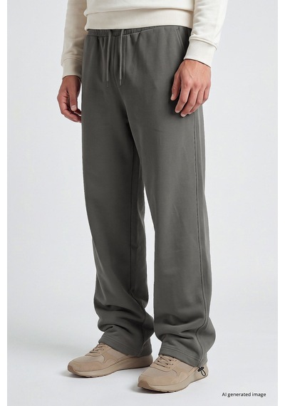TOMMYLIFE Haki Lastikli Erkek Baggy Eşofman Alt - 82200
