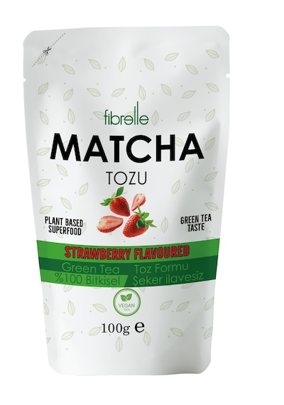 Fibrelle Matcha Çilek Aromalı 100g