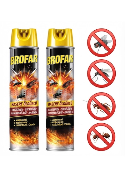 Haşere Öldürücü Sprey 300 Ml Karasinek, Sivrisinek, Hamamböceği Ve Karınca İçin