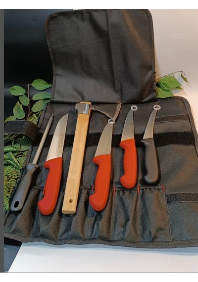 Sürmene Yapımı Kılıflı Et, Ekmek, Sebze, Mutfak, Kurban Palta Bıçakları Seti Hadnmade Çok Renkli