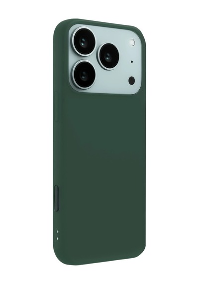 Apple Uyumlu iPhone 17 Pro Nano İçi Kadife Silikon Yeşil