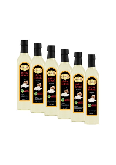 Hanzade Bitkisel Pirinç Sirkesi 6 x 500 ML