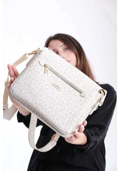 Just Polo Kadın Çapraz Ve Omuz Çantası 2068mh Krem 61881362