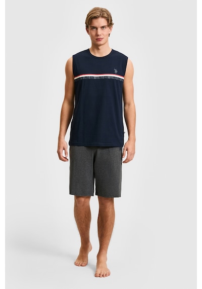 U.s. Polo Assn. Erkek Lacivert Pijama Takım 50326140-vr033