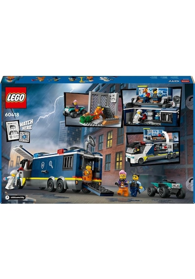 LEGO® City Polis Mobil Suç Laboratuvarı Kamyonu 60418 7+ Yaratıcı Oyuncak Yapım Seti - 674 Parça