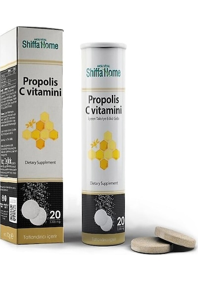 Aksu Vital Shiffa Home Propolis & C Vitamini  20 Efervesan Tablet  3 Adet