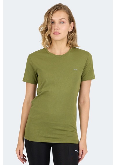 Slazenger Kornelı I Kadın Slim Fit Haki Tişört Haki