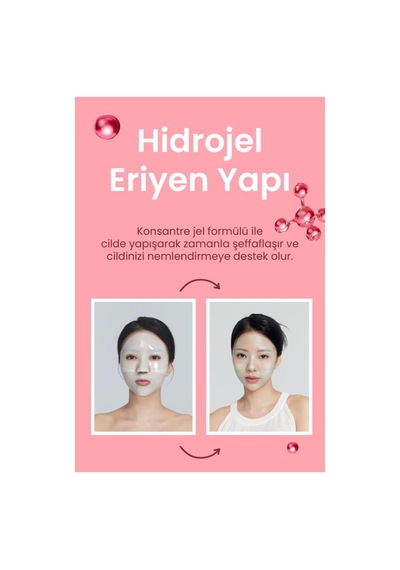Dermal Seoul Face Gül Rose Pdrn Onarıcı Glow Hidrojel Maske Ve Kolajen Eriyen Maske