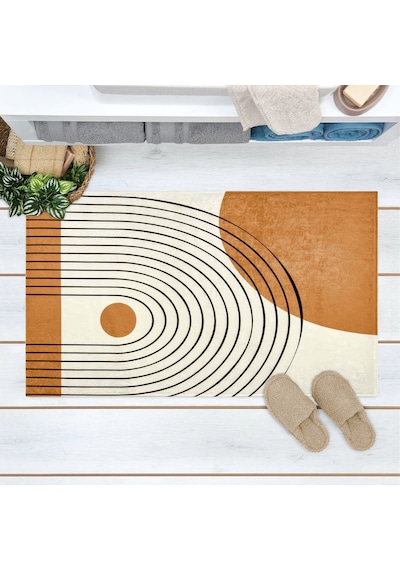 Soft Bohem Banyo Paspası - Renkli - 60x100 Cm