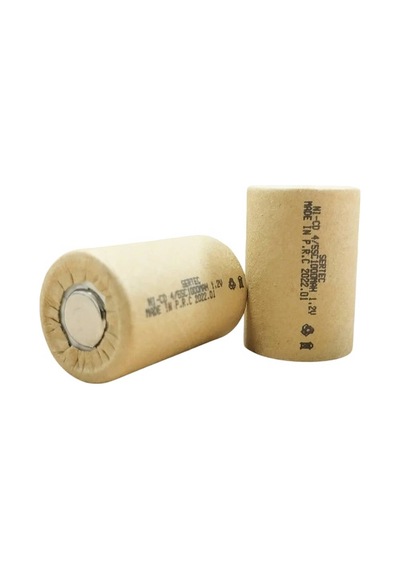 Sertec 1.2v Ni-cd 4/5 Sc 1000 Mah Kağıt Şarjlı Pil 3c Başsız/flat Head Evimdeyokyok