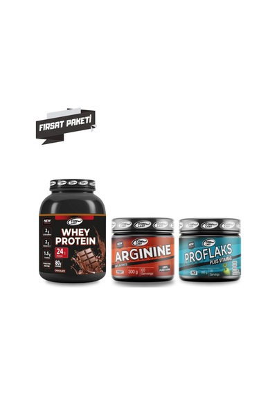 Whey Protein 2000g/argınıne 300g/proflaks 300g Çikolatalı