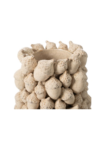 Mudo Home Acorn Vazo 25x31 Cm Krem
