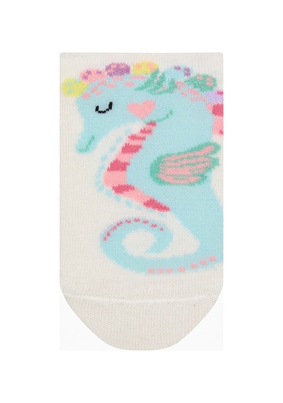 Penti Kız Çocuk Cool Seahorse Renkli 4lü Patik Çorap Çok Renkli